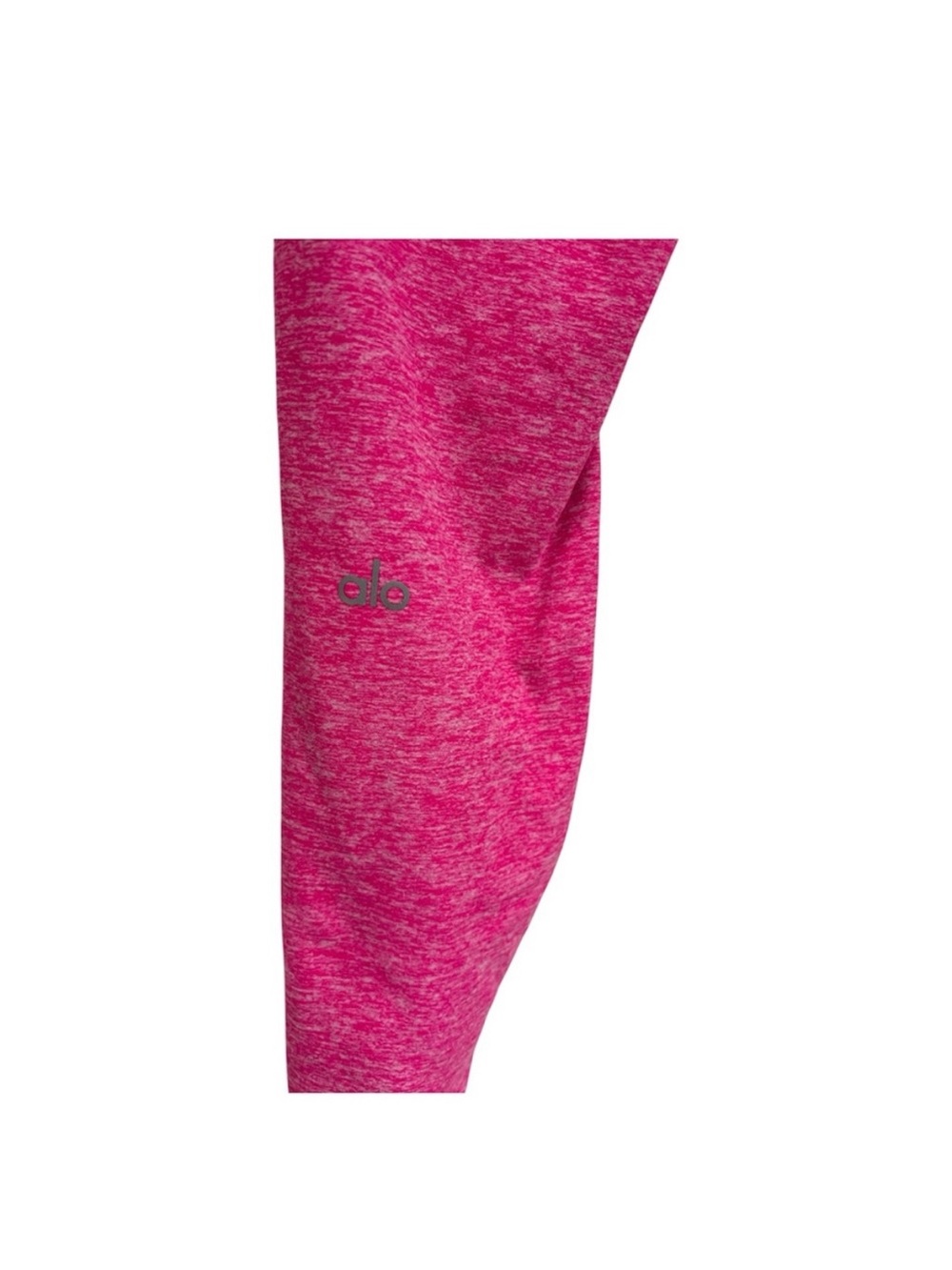 ALO Yoga High-Rise Heathered Hot Pink Leggings - Picture 2 of 4